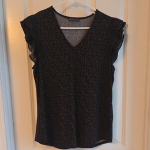 Black and White Polka Dot Women's Top